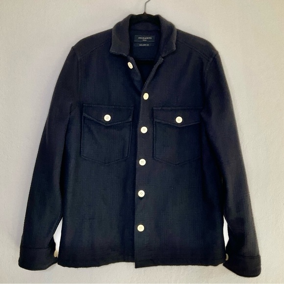 All Saints Kitara Relaxed Fit Jacket in Black  Size Small - Picture 5 of 14